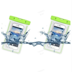 2 Packs Waterproof Phone Pouch For Drifting Diving Swimming, Underwater Dry Bag Case Cover For Phone (Option: Green)