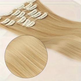 Holdbalance Straight Clip In Hair Extensions 24inch Hair Extensions For Women 6PCS Long Soft Synthetic Natural Hairpieces (Option: Kimi27613)
