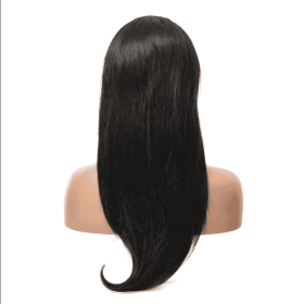 Black Female Front Wig Thin Invisible HD Lace Human Hair (Option: Black13x4-14inches)