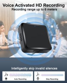 Magnetic Digital Voice Recorder With AI-Triple Noise Reduction,Portable Audio Recorder Compatible With Smart Cell Phone PC Recording Device For L (Option: W13178567)